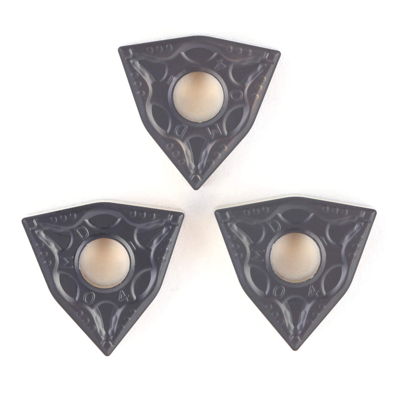 WNMG431 / WNMG080404-PM of CNC Carbide Inserts for Steel Turning Cutting Tools, The Chip Breaker"PM" fit for Semi-Finishing Metal Cutting, 10 PCS.