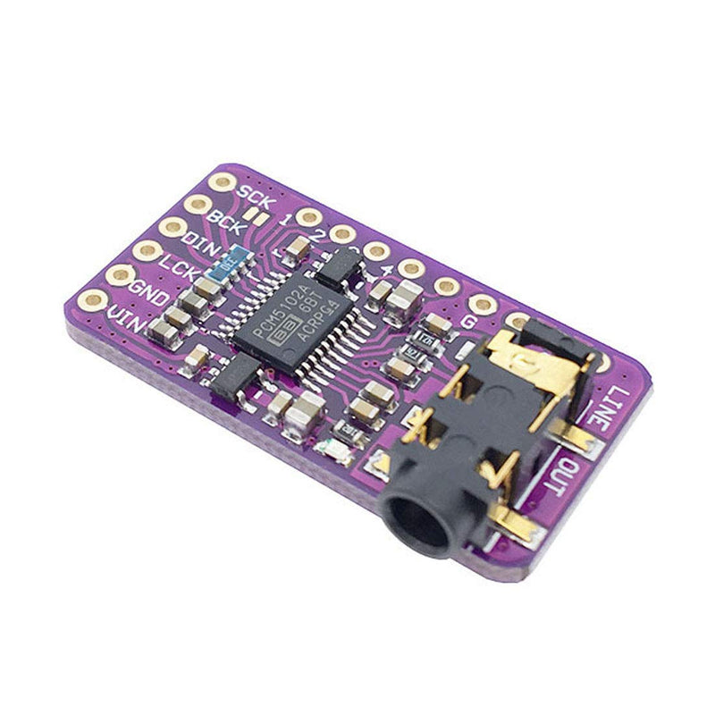 HiLetgo PCM5102 I2S IIS Lossless Digital Audio DAC Decoder Module Stereo DAC Digital-to-Analog Converter Voice Module for Arduino Raspberry Pi