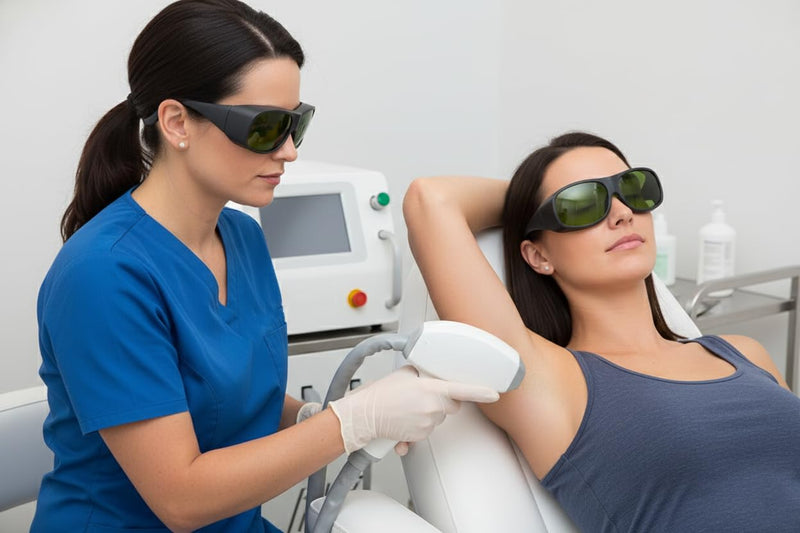 LaserPair 755/808/1064nm Infrared Laser Safety Goggles, Alexandrite,Diodes,ND:YAG Laser protection according CE EN207（Model: ADY）