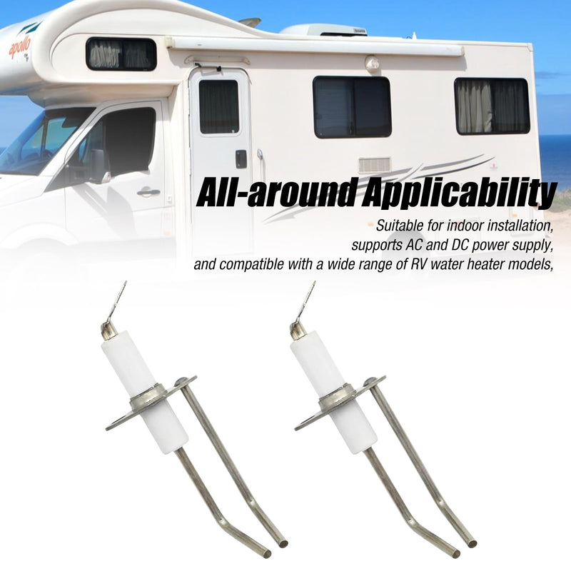 2 Pcs 2-Prong Electrode Assembly, Replacement for Suburban 232258 Sw6de Sw10de SW Models DSI Electrode Probe Igniter