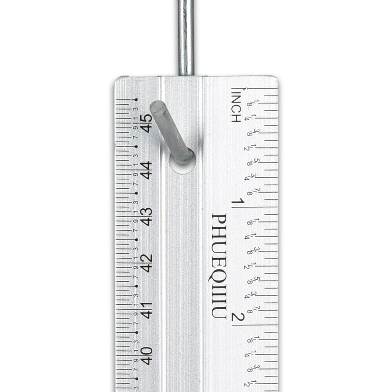 Easy to Read 18 Inch Aluminum Ruler 3-Pack, Dual Sided Imperial Metric Scale with Anti-Slip Strip & Hang Hole for Woodworking,Drafting,Drawing,Measuring,Engineering.