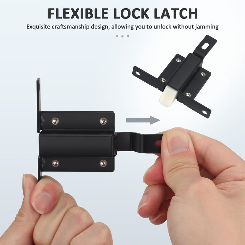 4pcs RV Baggage Door Latch Compartment Trigger Latch Recess Mount fit for Fleetwood, Monaco and Winnebago Style RV Motorhome 3 Inch Between Holes