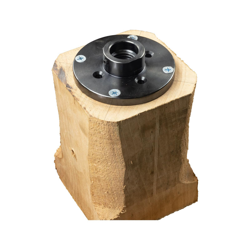 4'' Steel Wood Lathe Faceplate Chucks,Faceplate for Wood Lathe,Lathe Face Plate Fit for 1'' x 8TPI Spindle without Screwchuck 1''X8TPI