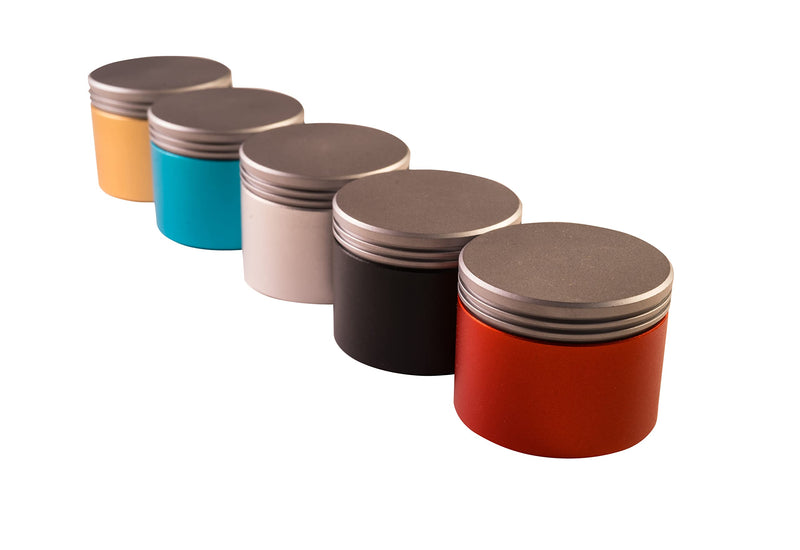 Min-E-Vault Storage Container - Aluminum - EDC Storage - Tools - Herbs - Medications - Vitamins - Rings - Small Valuables (Black) Black