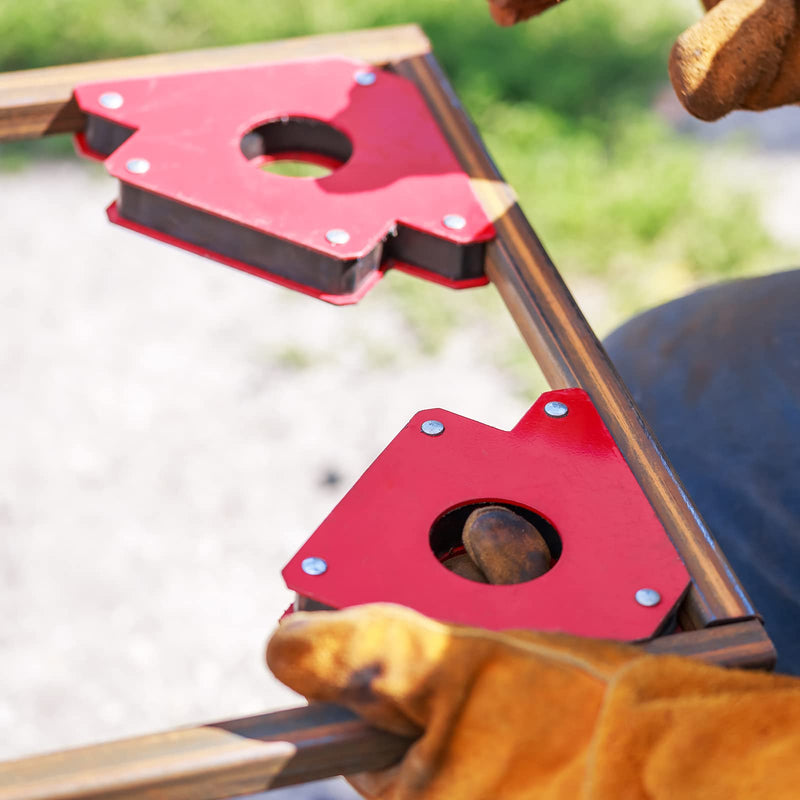 HARFINGTON Arrow Welding Magnet Holder, 55LBS 30，45，60，75，90 Degree Multi‑Angle Six Sides Magnetic Metal Clamps Working Tools for Welding, Soldering, Assembling 120 x 92 x 17mm
