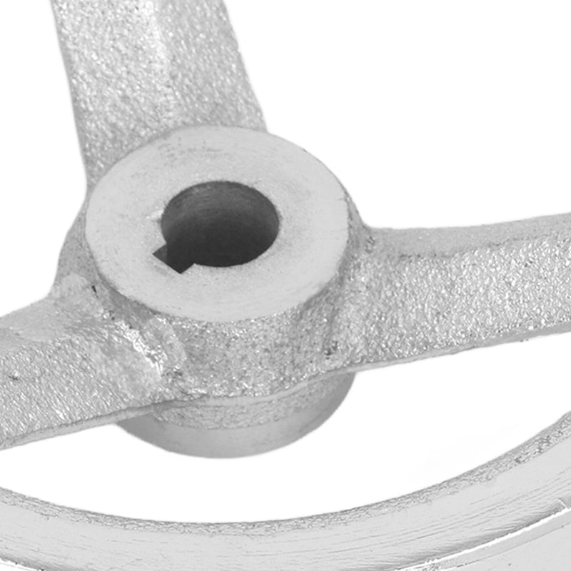 125mm Diameter 12mm ID Rotary Handwheel, Cast Iron Chrome Plated Round Hand Wheel Detachable Hand Crank Revolving Handwheel With Handle for Lathe, Milling Machine