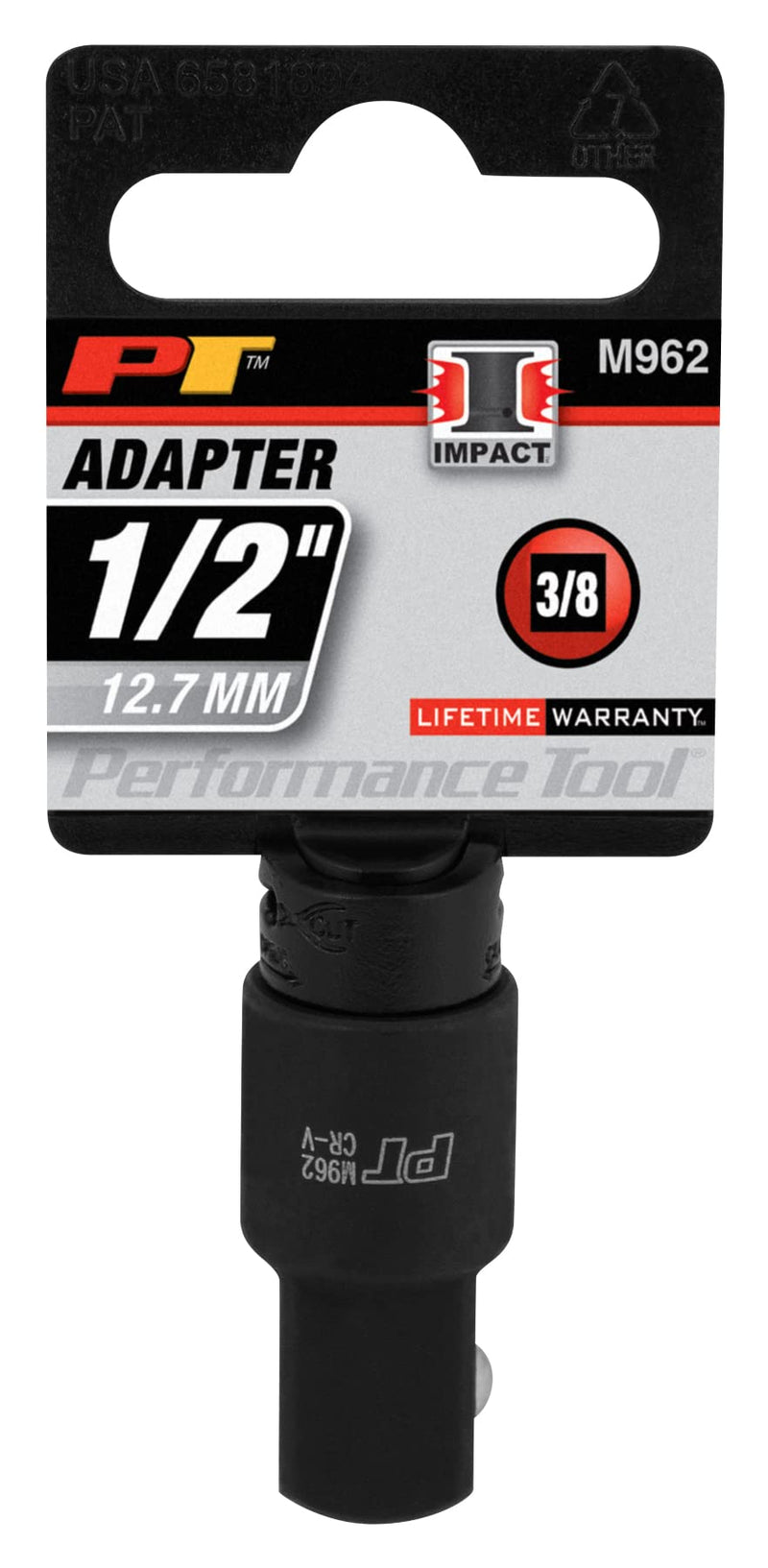 Performance Tool M962 3/8-Inch Female x 1/2-Inch Male Impact Adapter 3/8" F x 1/2" M Adapter
