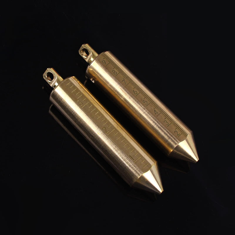 12oz/350g Brass Plumb Bob for Oil Gauging Tape, Measuring Plumb Bobs 12.0 ounces