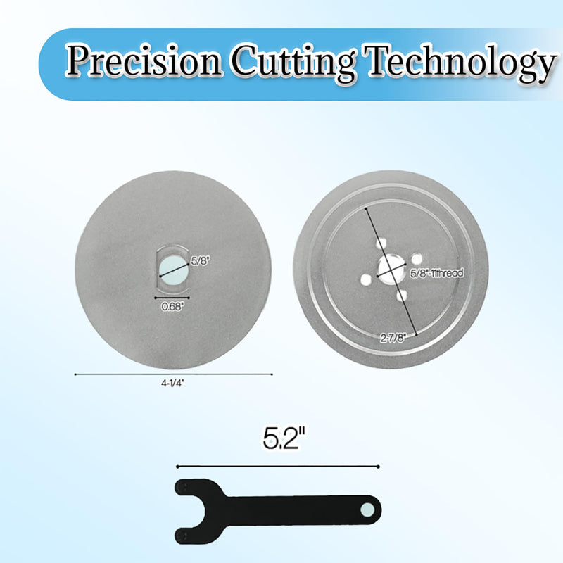 Aluminum Safety Flange Kit for Airway Buffing & Polishing Wheels, Quick Insertable Safety Flange Kit fits 3" Center Plate Airway Buffing Wheels & 5/8" Arbor Hole Model A