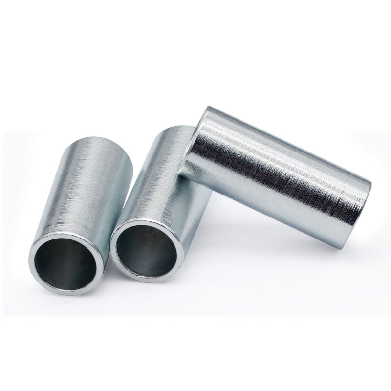 Wulankd 10 Pack 1/2-in I.D. x 5/8-in O.D. x 1-1/2-in Length Seamless Steel Spacer, Silver 1/2-ID x 5/8-OD x 1-1/2