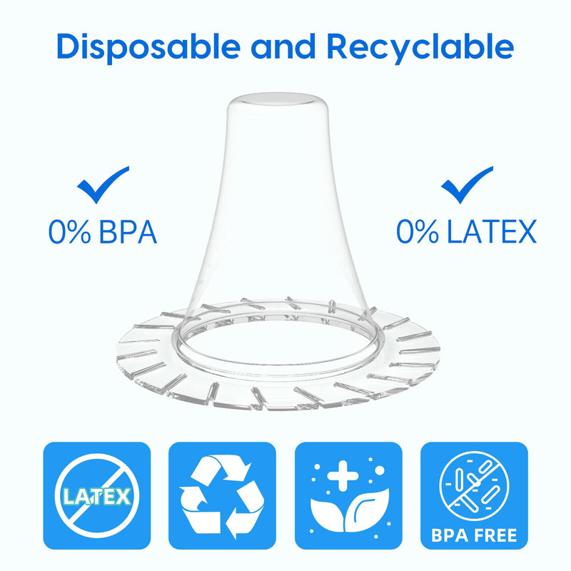 100 Pcs Ear themometer Probe Covers/Refill Caps/Lens Filters for Femometer Family Thermometers Models ET108 and ET107, BPA Free Disposable Covers