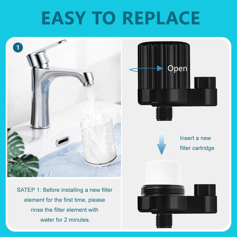 Shower Filter compatible with Kitsch Shower Head filter,for Hard Water - Filters Chlorine -4 Pack