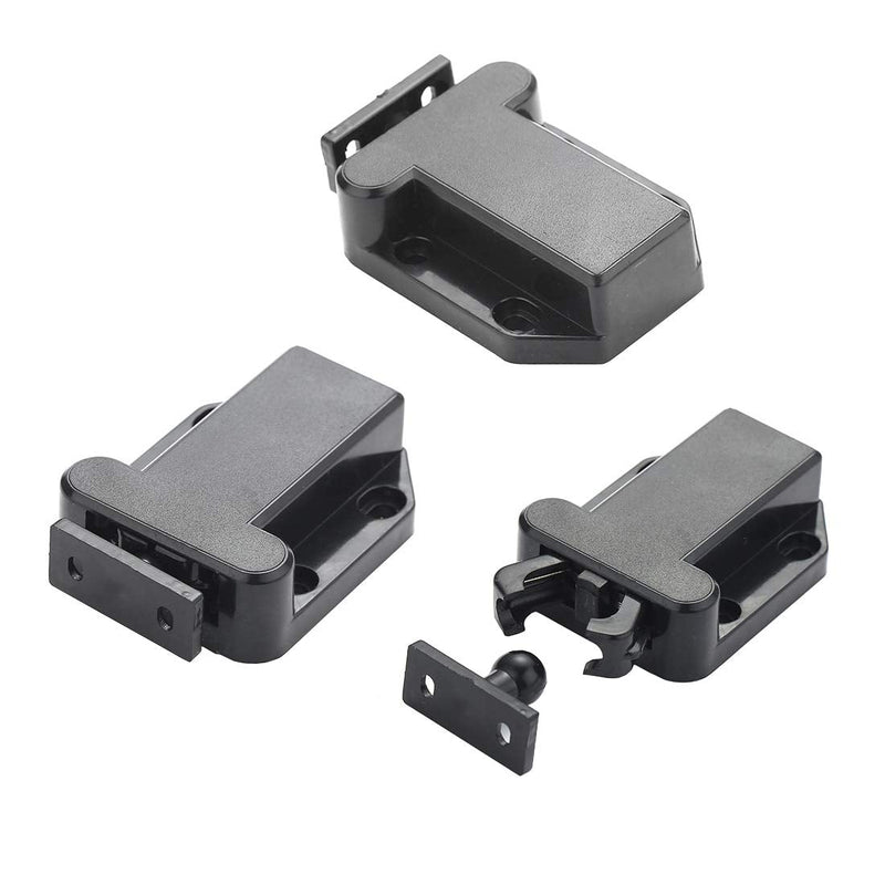 Push Latch Rebound Self-Locking Device, Automatic Pop-Up Function Cabinet Lock, Modern Home Lock (2 Packs)