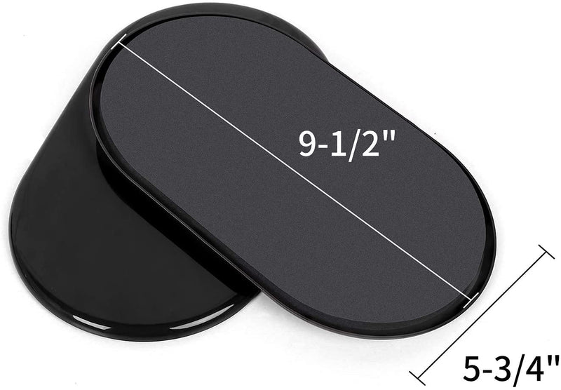 8 Pack Large Furniture Movers Sliders for Carpet, 9 1/2" x 5 3/4" Reusable Oval Furniture Moving Pads, Sliders for Moving Heavy Bed Sofa Fridge Couch Cabinet, Move Items Quickly and Easily (Black) Black 9 1/2" x 5 3/4"