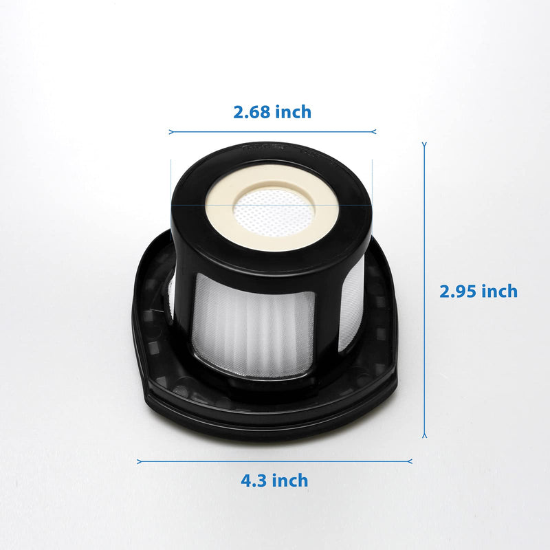 4 Pack 2284w Vacuum Replacement Filter for Bissell Pet Hair Eraser Filter Hand Vacuum 2284W 2390 2389 2390A, Compare to Parts # 1614212 1614203 1614204, 4 Mesh Filters and 4 Foam Filters