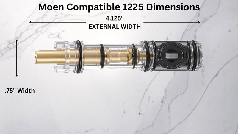 T & T Hardware Replacement Shower Cartridge Compatible with Moen 1222, 1225 & 1200 – Fits Posi-Temp, Moentrol & Chateau Single-Handle Valves (1225)