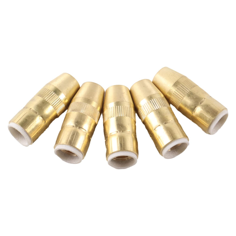 5X Slim Brass Nozzle Centerfire NS-1218B 1/2" 1/8" Recess Compatible With Bernard MIG Welding G-Gun