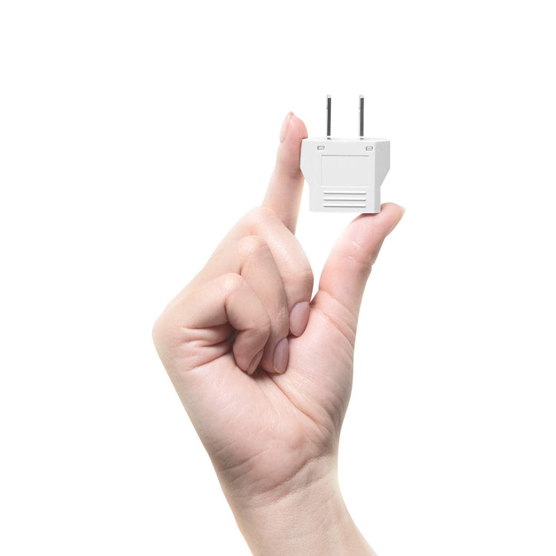 European to US Plug Adapter, Unidapt EU to US Plug Adapter, Europe to USA Plug Adaptor, 220V to 110V Plug Pin Converter, Travel Adapters European to American, Canada, Mexico, Type A, 2-Pack