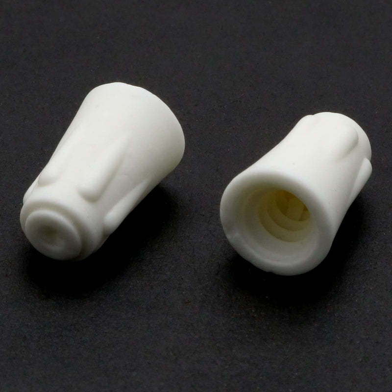 12pcs Medium Size 22-10 AWG High Heat Ceramic Twist Caps White Easy-Twist Ceramic Wire Connector