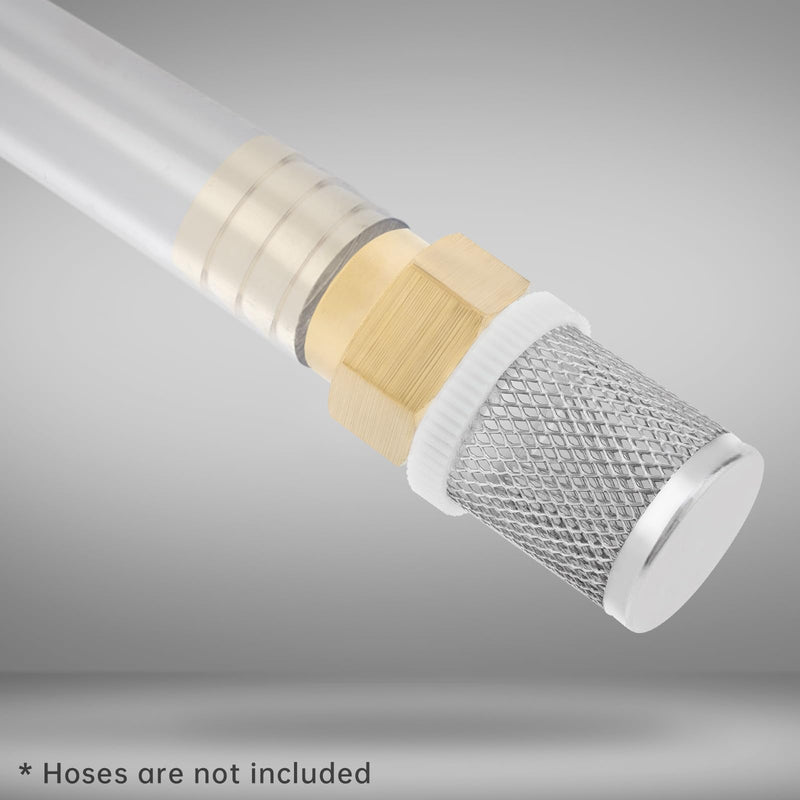 25mm Inline Mesh Screen, PNXKTXO Stainless Steel Filter Copper Tube Joint Pipeline Garden Hose Strainer for Pool, Aquarium Irrigation Sprayer Pump Filtering (Diameter 25mm) Diameter 25mm