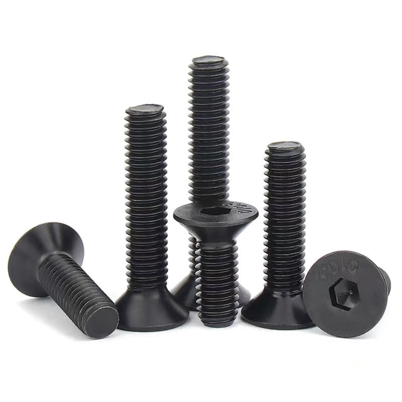 M3-0.5 x 14mm Flat Head Socket Cap Screws, 10.9 Grade Alloy Steel,DIN 7991,Allen Socket Drive, Black Oxide Finish, Machine Thread, Countersunk Bolts,Fully Thread Quantity 60 M3-0.5 x 14mm（60 PCS）