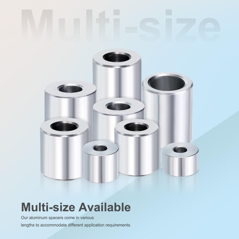 Aluminum Spacers 5/16" Bore x 1/2" OD x 1-1/2" Length Unthreaded Standoff Bushing Plain Finish Round Metal Spacer, Fits Screws Bolts Rods 5/16" or M8, Oxidized Finished 10 Pack 5/16 " x 1/2" x 1-1/2"