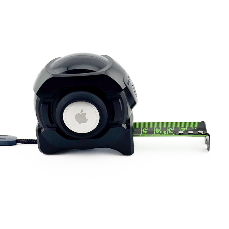 Tape Measure Compatible with AirTag Holder - 16 Ft Metal Retractable Tape, Built-in Tracker Slot, Push-Button Lock and Belt Clip, Never Lose Your Tool at the Job Site | Green and Black