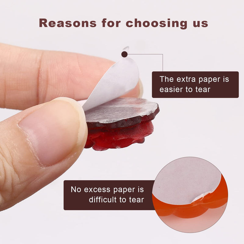 300pcs Large Double Sided Adhesive Dots, 0.8 inch Strong-Adhesion Transparent Adhesive Dots Wax Seal Stickers Traceless Round Adhesive dots for DIY Craft Home Supplies