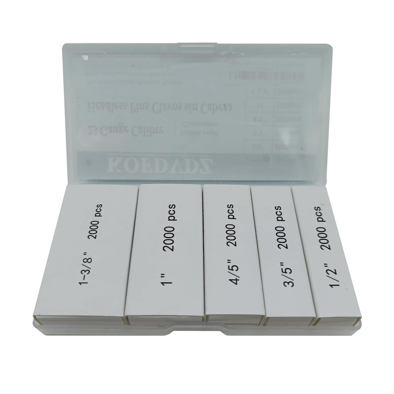 23 Gauge Pin nails Headless Pinner nails 10000 Pieces 5 sizes, 1/2", 3/5 ",4/5 ",1 ", 1-3/8 inch,often used in a variety of Wooden, Plastic panels, Finished Cabinet installation and Production