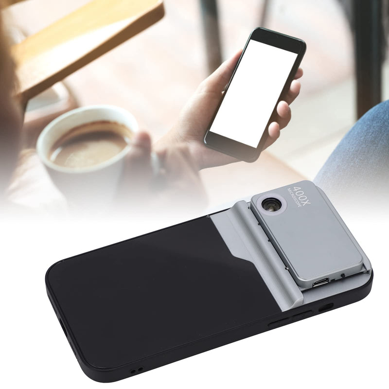 Microscope 400X,14 Pro Case Card Finger Grip,Microscope Phone,Mobile Phone Microscope Lens,400x Microscope Lens HD Small Mini Phone Microscope Lens for 14 Pro