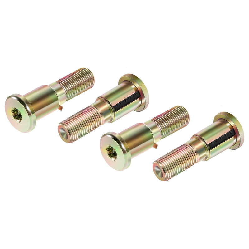 20-12972 Door Latch Striker Pin 4-Pack, Compatible with Peterbilt 330/335 / 359/370 / 378/379, Heavy Duty Chrome Steel Set, 2005 & Earlier Door Lock Striker Bolt Accessories Parts