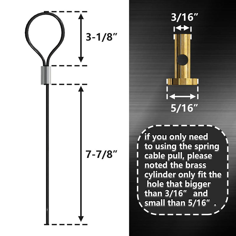 skysen Self Locking Fence Gate Latch Carbon Steel Black/Lock Post Mount with Stainless Steel Spring Cable Pull(JLXSDS-1) 1