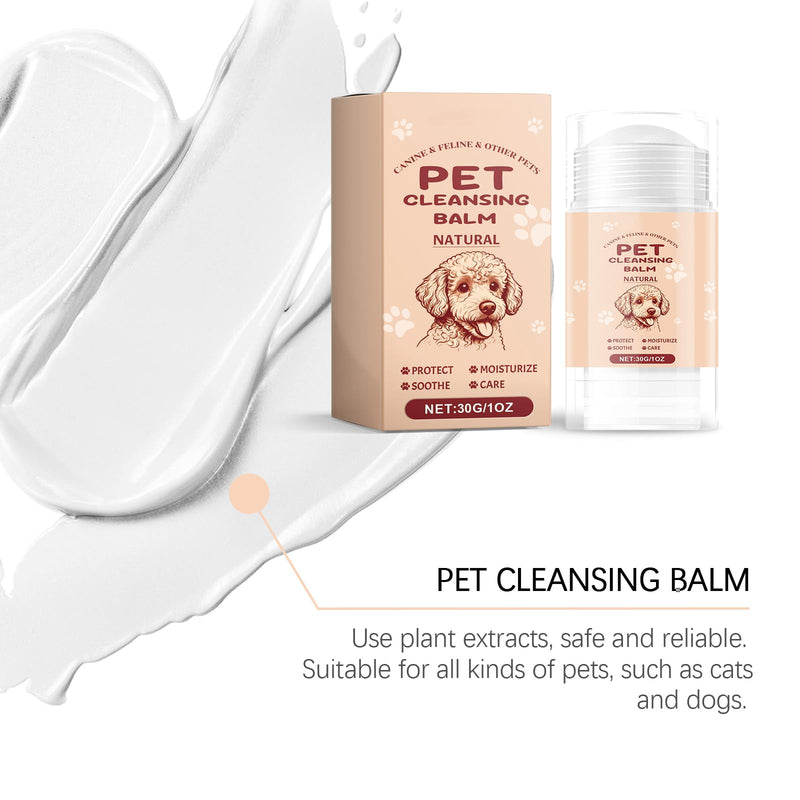 Tear Stain Balm for Dogs & Cats - Gentle & Natural Eye Cleaner Stick - Remove Tear Stains, Discharge & Debris, Pet Eye Balm Cleaner - Safe for Face, 1 oz