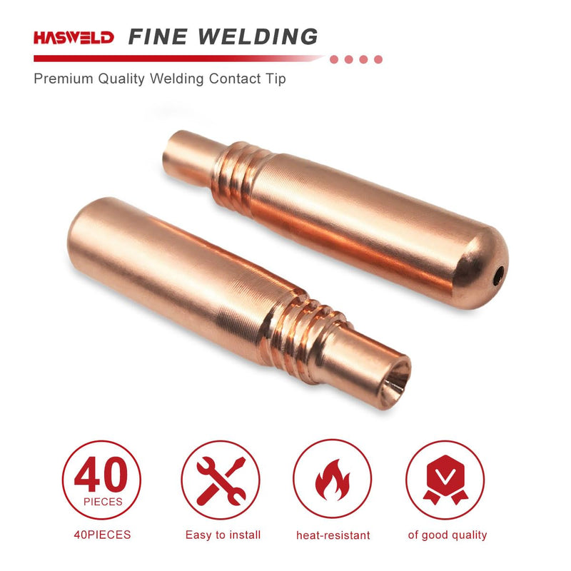 40-PK T-M045 .045" Contact Tips for Miller MDX Acculock MDX-100 MDX-250 EZ-Select Millermatic & Multimatic MIG Welding Guns Parts TM045 T-M045 40PK