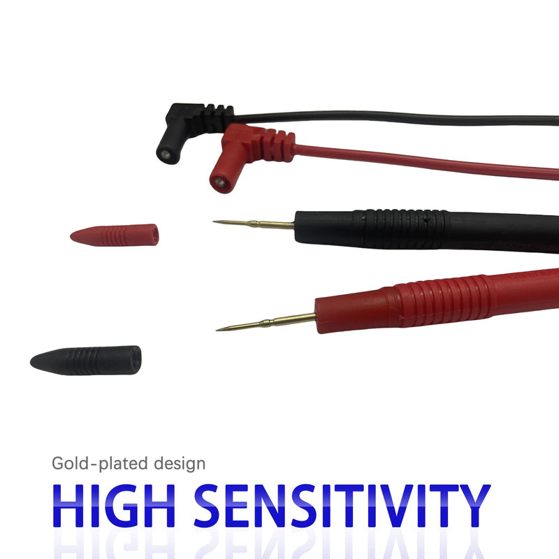 Multimeter Leads, 1000V 10A Meter Leads & Gold-Plated Needle Multimeter Probes(2PCS) (2) 2