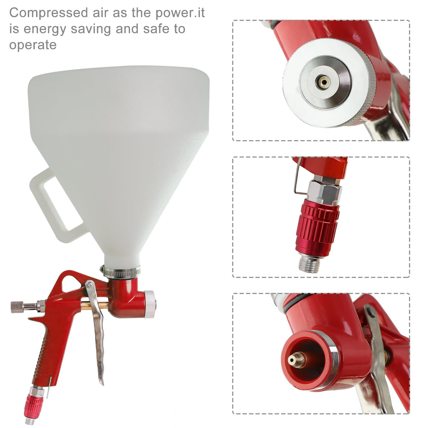 Drywall Texture Sprayer Gun for Wall & Ceiling Texture with 1.5 Gallon