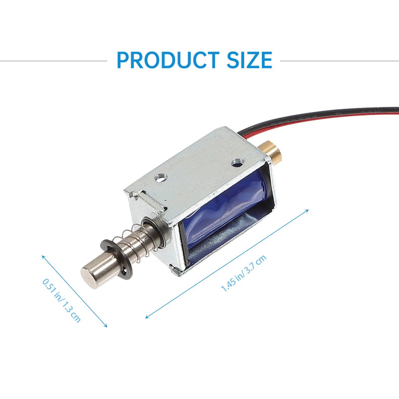 TEHAUX 9pcs Push Pull Solenoid Electromagnet, Mini Linear Actuator 12v Solenoid Frame Solenoid Magnet Actuator Linear Electromagnet Electric Soft Magnetic Material Game Console for Child As Shownx3pcs 3.7X1.3X1.1CMx3pcs
