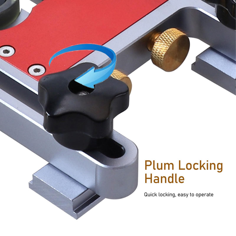 Adjustable Dual Bearing Roller Aluminum Alloy Table Saw Feeding Roller for Woodworking Saw Table