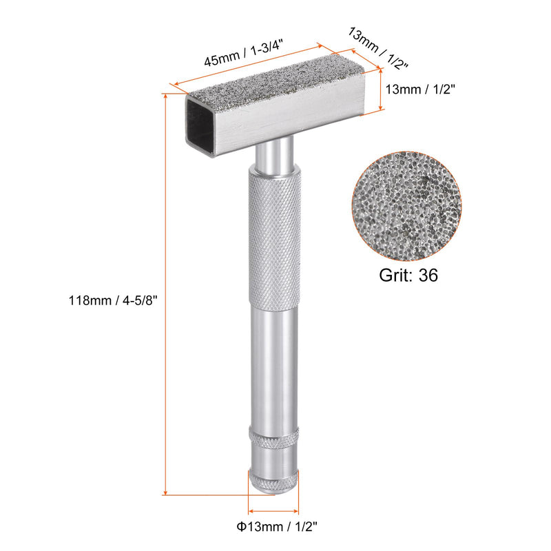 HARFINGTON Grinding Wheel Dresser 36 Grit Diamond Grinding Wheel Stone Dressing Tool with Flat Diamond Coated Surface for Grinding Truing Deburring Wheels, Silver