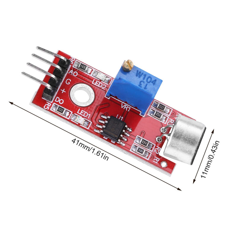 Eujgoov DC 3.3V/3.5V Microphone Amplifier Sound Sensor Sound MIC Voice Module 20dB Fixed Gain