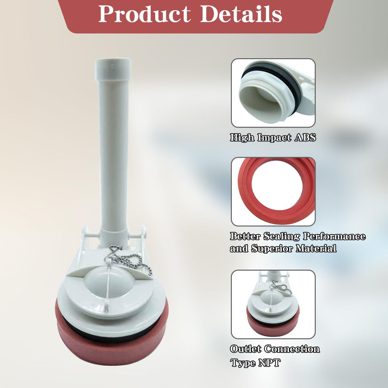 Toilet Flush Valve Replacement Kit for American Standard Champion 4 ，Titan ，Duravit Two Piece Toilets, Compatible with 4149A 4215A 4260 4266 Tanks