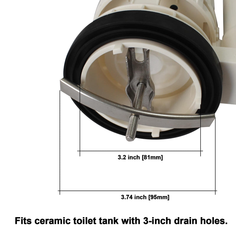 Replaces 3 in. Toilet Dual Flush Valve for 1-piece WaterRidge/Glacier Bay toilets