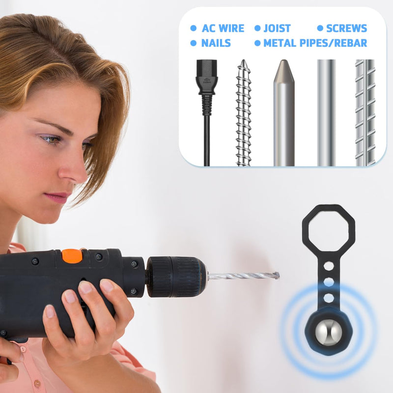 Magnetic Stud Finder 2-Pack Portable Wall Scanner with Silicone Protection for Drywall Wood Paneling Efficient Metal Stud Locator Tool