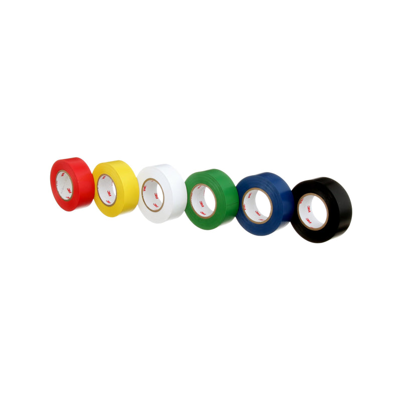 3M General Purpose Vinyl Tape 764, Color Coding Pack, 6 Roll per Pack Multicolor 6 Pack