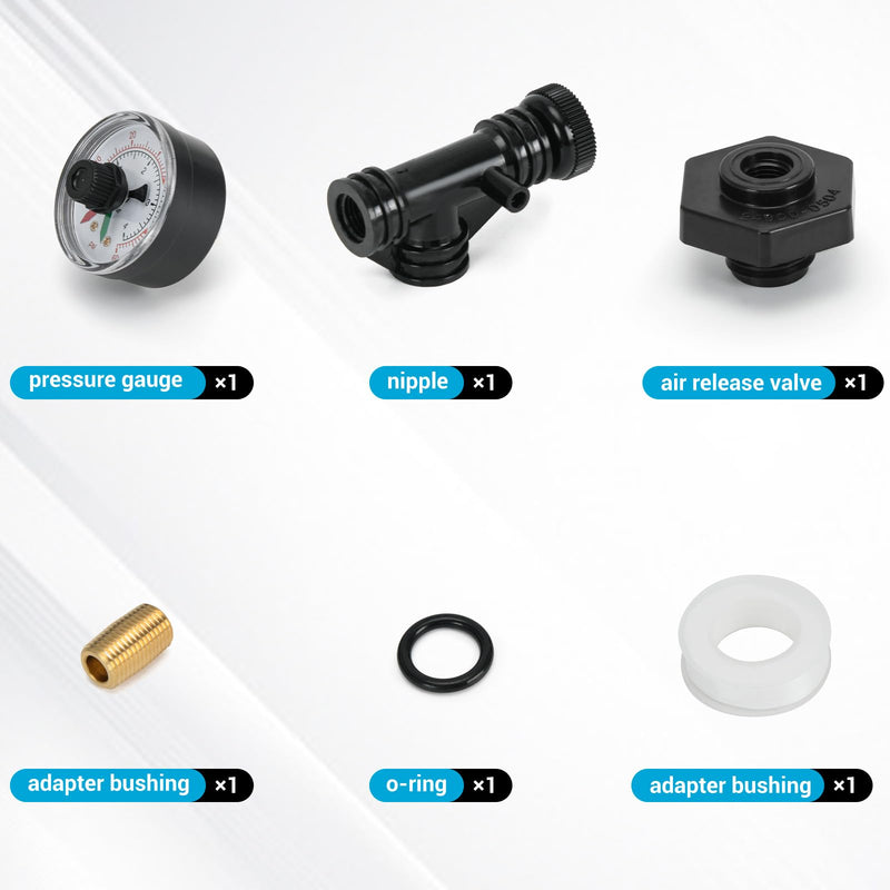 24850-0105 Air Relief Valve & Gauge Assembly Replacement for Select Sta-Rite Pool and Spa Filters