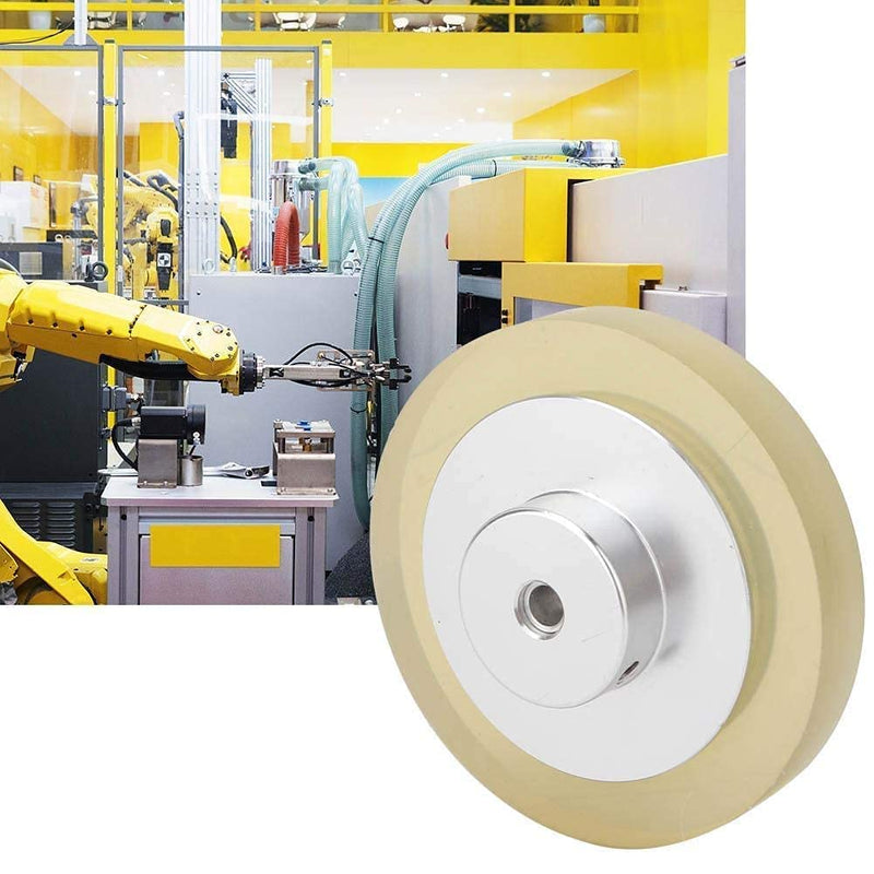 2PCS Industrial Encoder Meter Measuring Roller Rubber Wheel Wear-resistant non-slip Polyurethane Synchronizer Wheel for Rotary Encoder Marking Machine Inkjet Printer (Diameter 68mm(hole diameter 6mm)) Diameter 68mm(hole diameter 6mm)