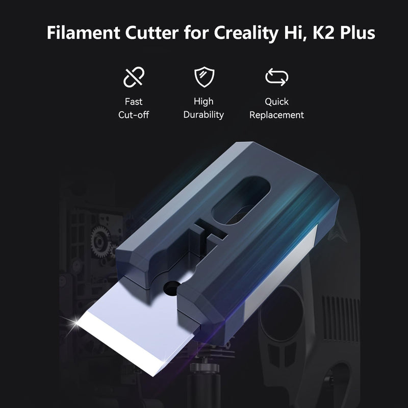 10PCS Creality Official Filament Cutter, Precise Cutting Durable & Reliable, Quick Replacement Filament Cutter Module Kit for Creality Hi, K2 Plus 3D Printers