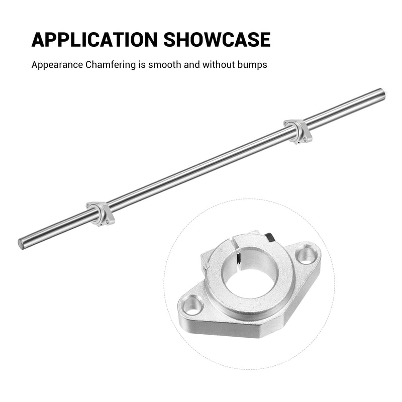 Linear Motion Rail Clamping Guide Support Shafts, 4 Pack SHF12 Aluminum Alloy Linear Bearing Slide Shaft Support Sliding Table Holder, Oxidized Limit Fixing Seats for 12mm Linear Motion Guides 12mm Linear motion shaft