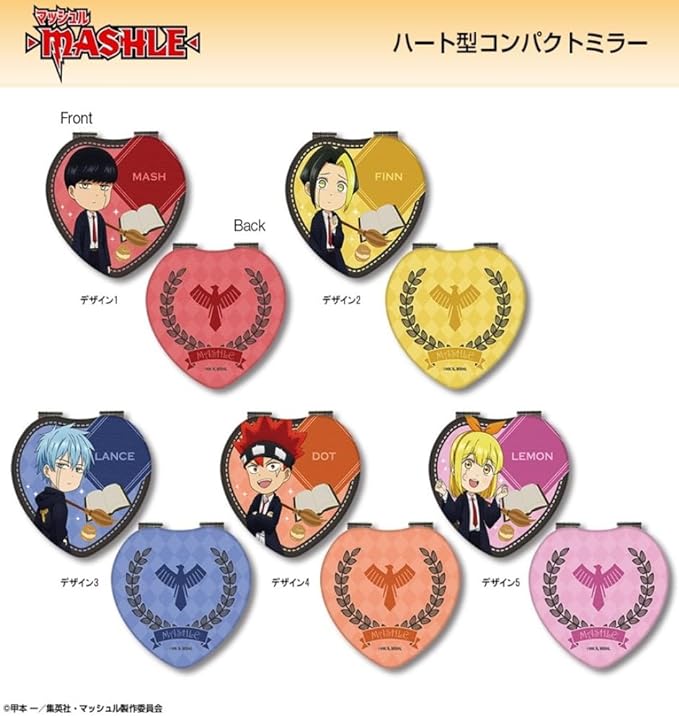 Mashle-MASHLE HMAN-M001-m02 Fin Ames Heart Shaped Compact Mirror - NewNest Australia