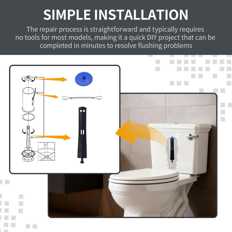 Canister Flush Valve Repair Kit Fit for Kohler GP1229656 Toilet Tank Parts | Fit for K-1188999, K-1188998, for AquaPiston System, For single flush canister toilets, For kohler toilet flush valve kit